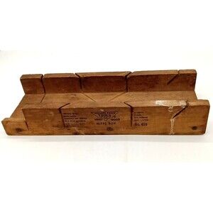 Vintage Miller Falls Tools 16" Hard Wood Mitre Box